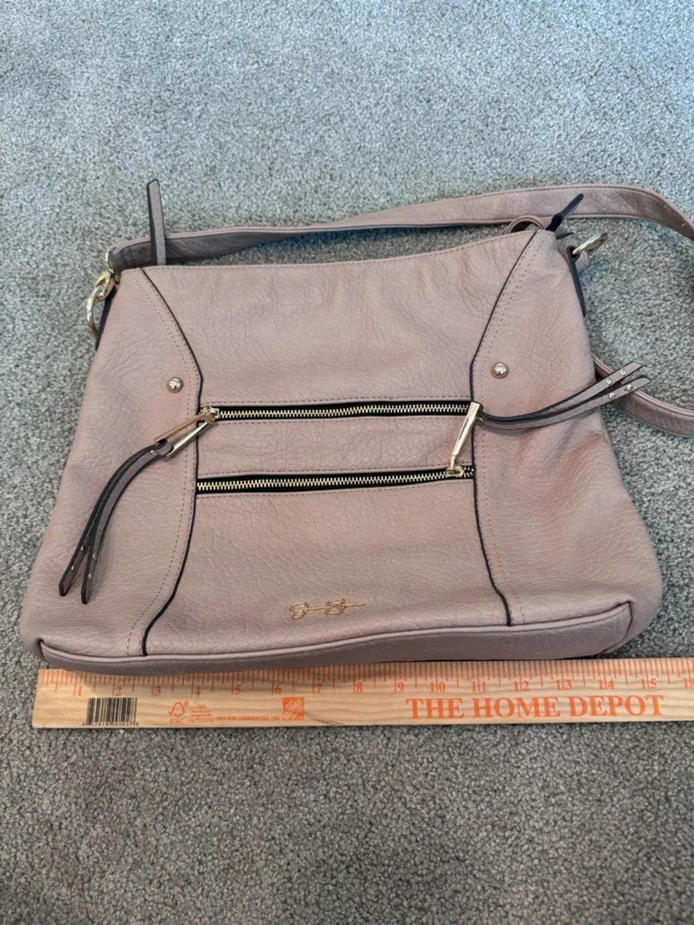 Jessica Simpson Tan Faux Leather Shoulder Bag Purse